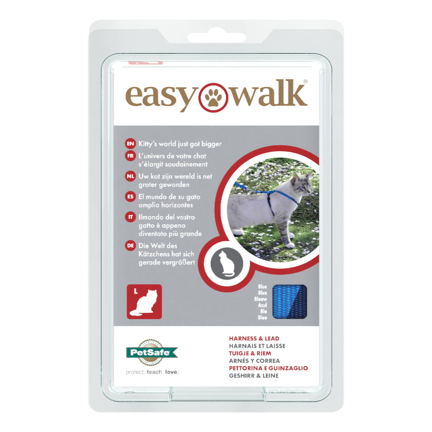Katzengarnitur Easy Walk blau S/M/L