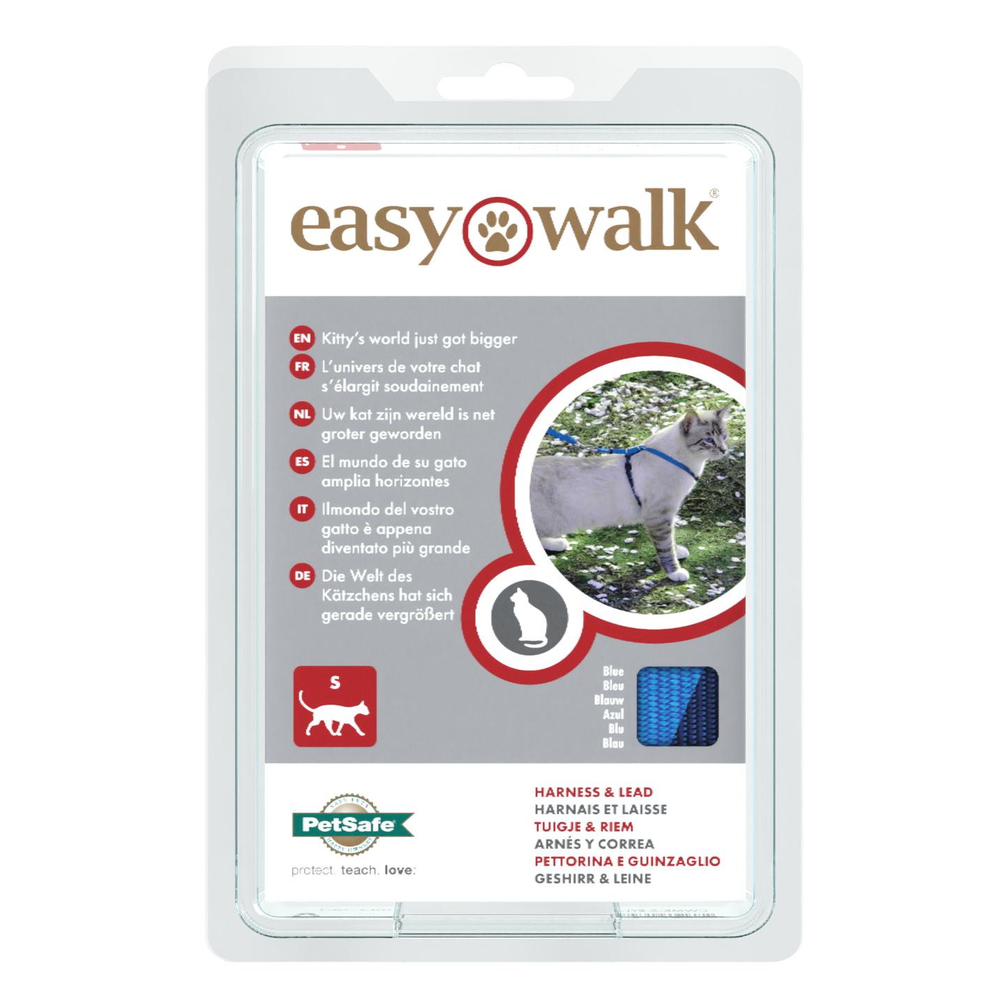 Katzengarnitur Easy Walk blau S/M/L