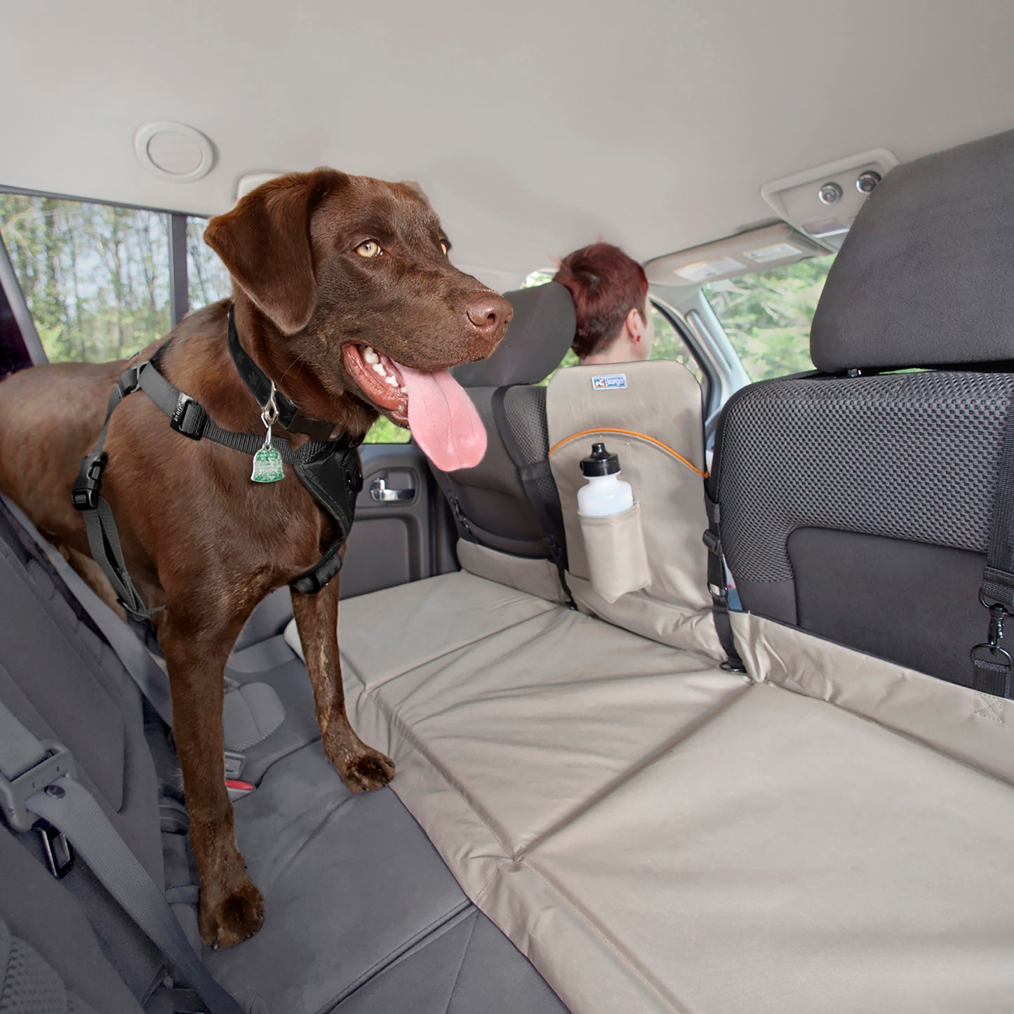 Back seat bridge, beige/black