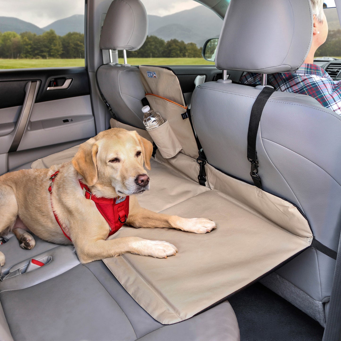 Back seat bridge, beige/black
