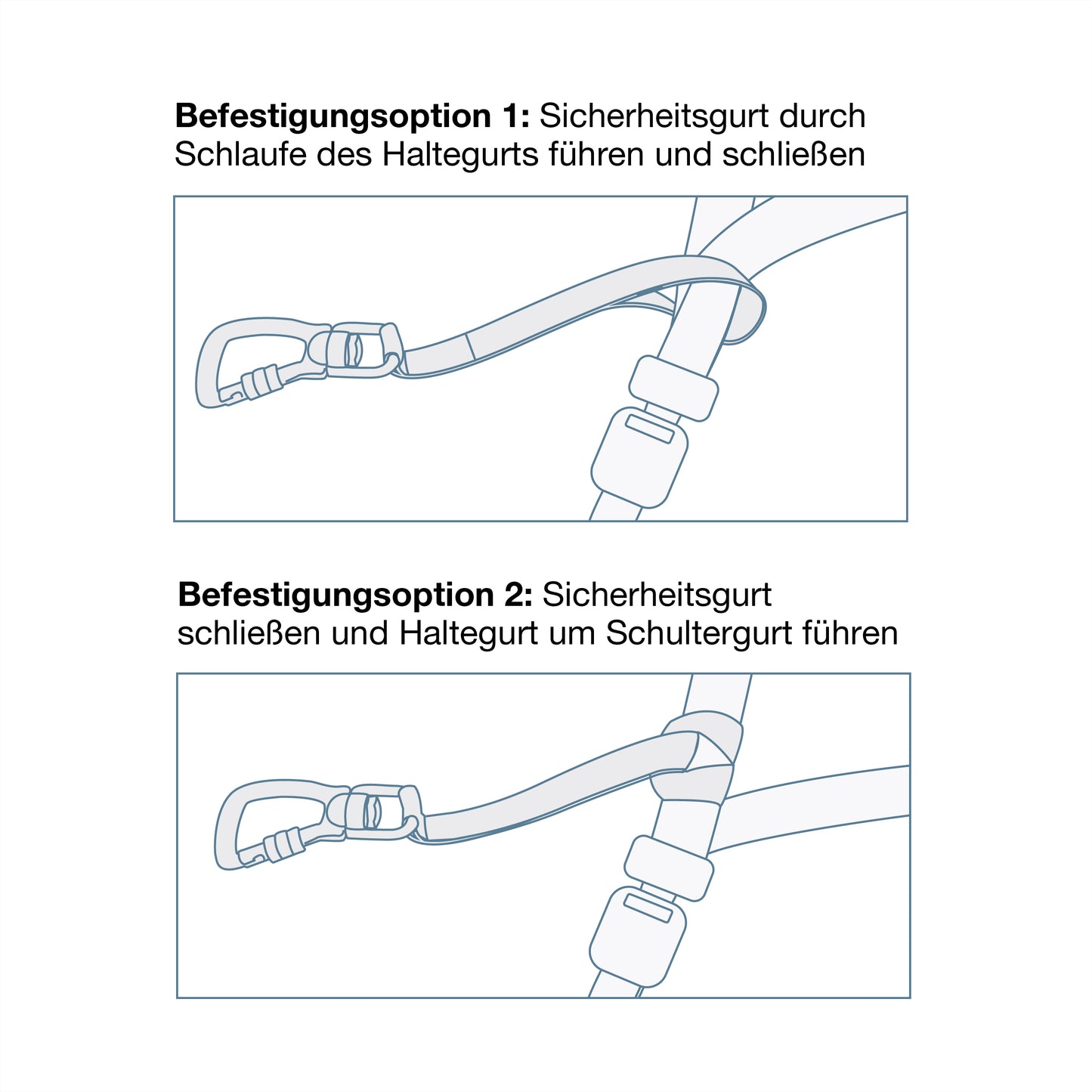 Sicherheitsgurt-Halteclip rot