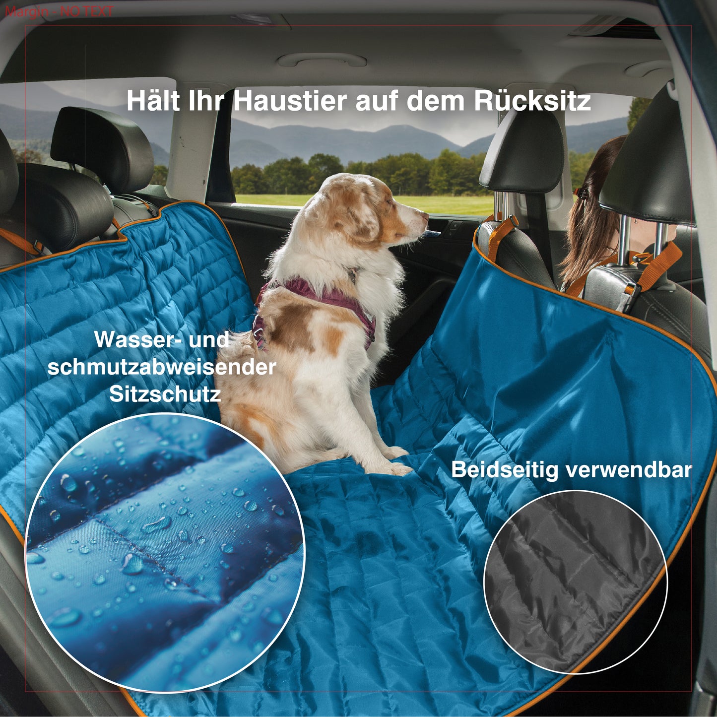 Loft Sitzschutz blau & grau