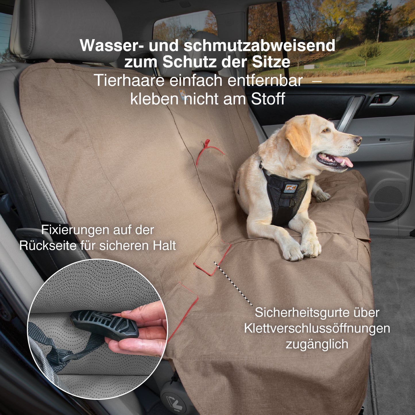 Rücksitzschutz, grau