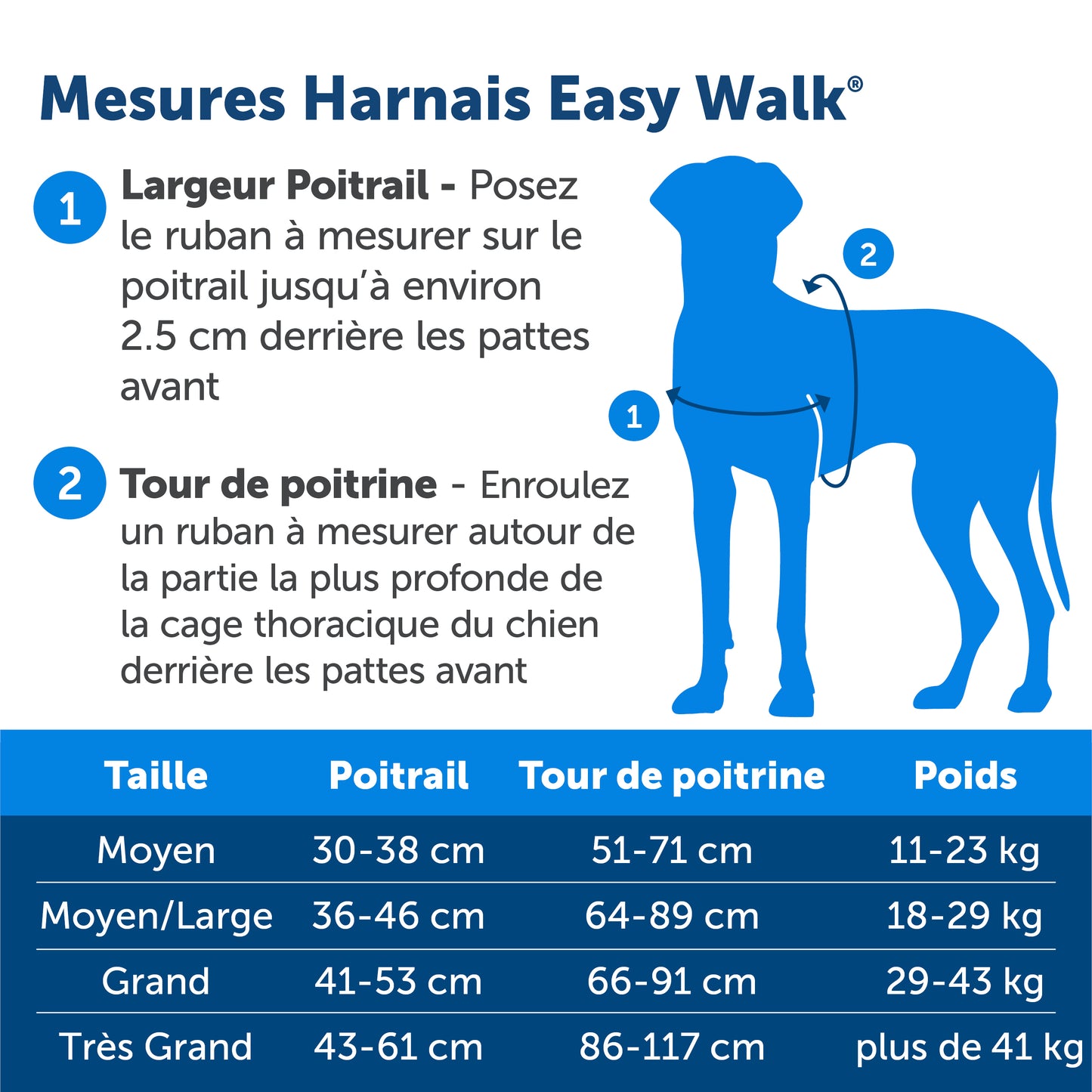 Easy Walk Geschirr, L, schwarz, 66-91 cm