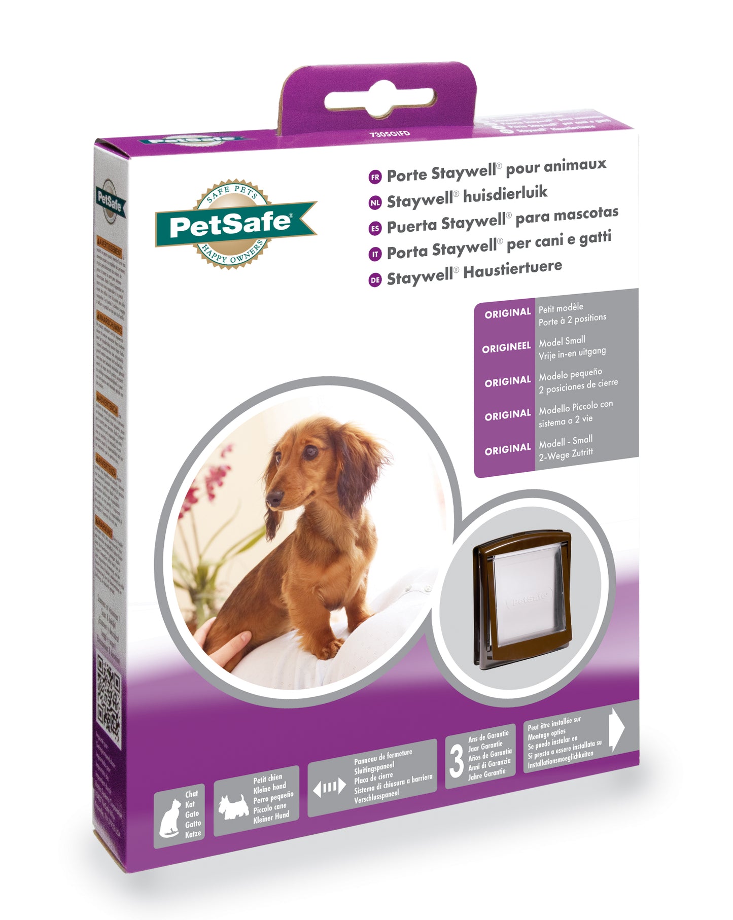 Cat & dog door 2-way br. (730)