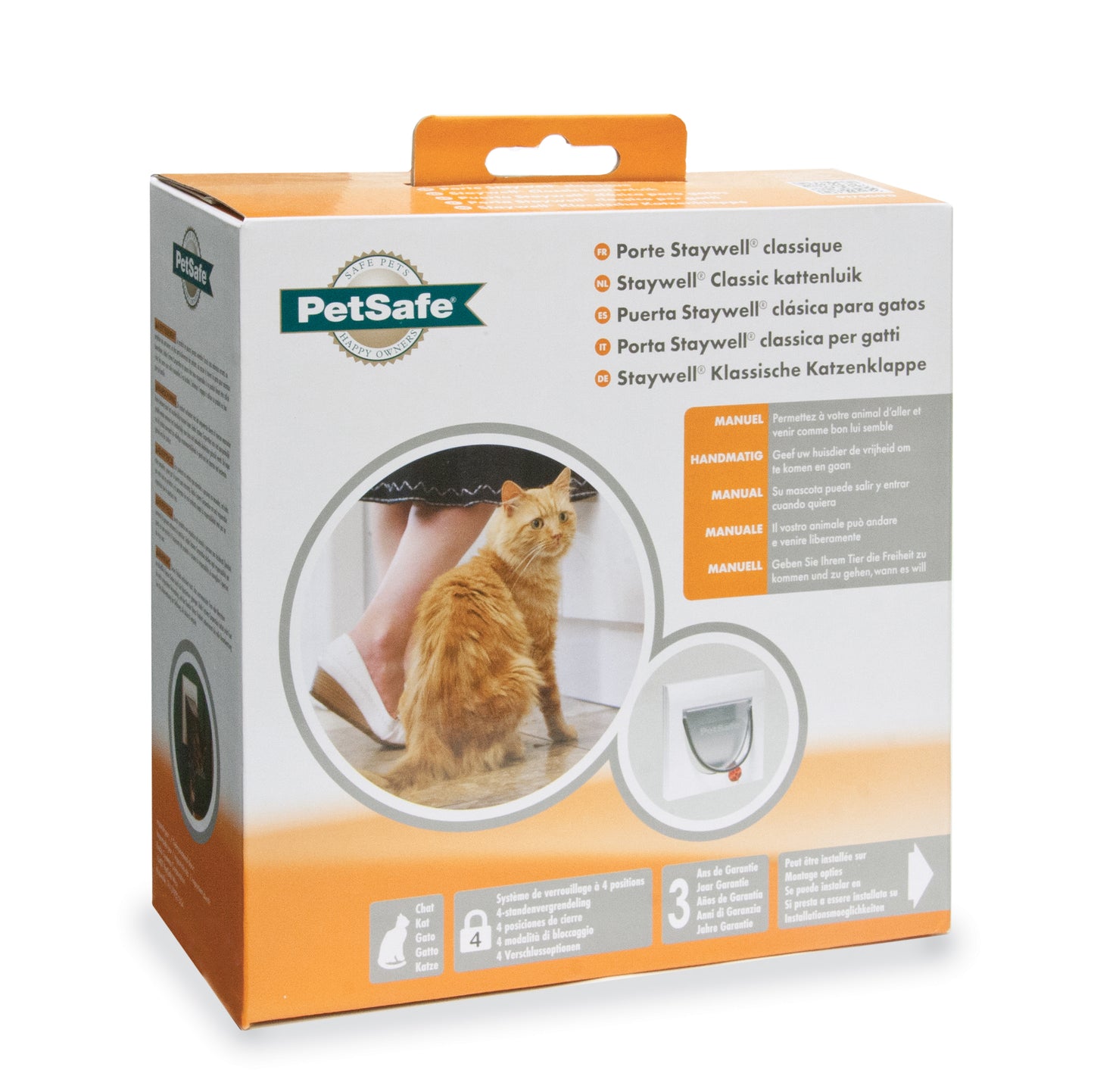 Cat door 4-way white (917)