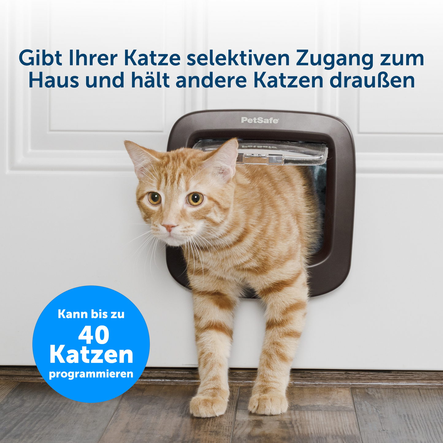 PetSafe® microchip cat flap, brown