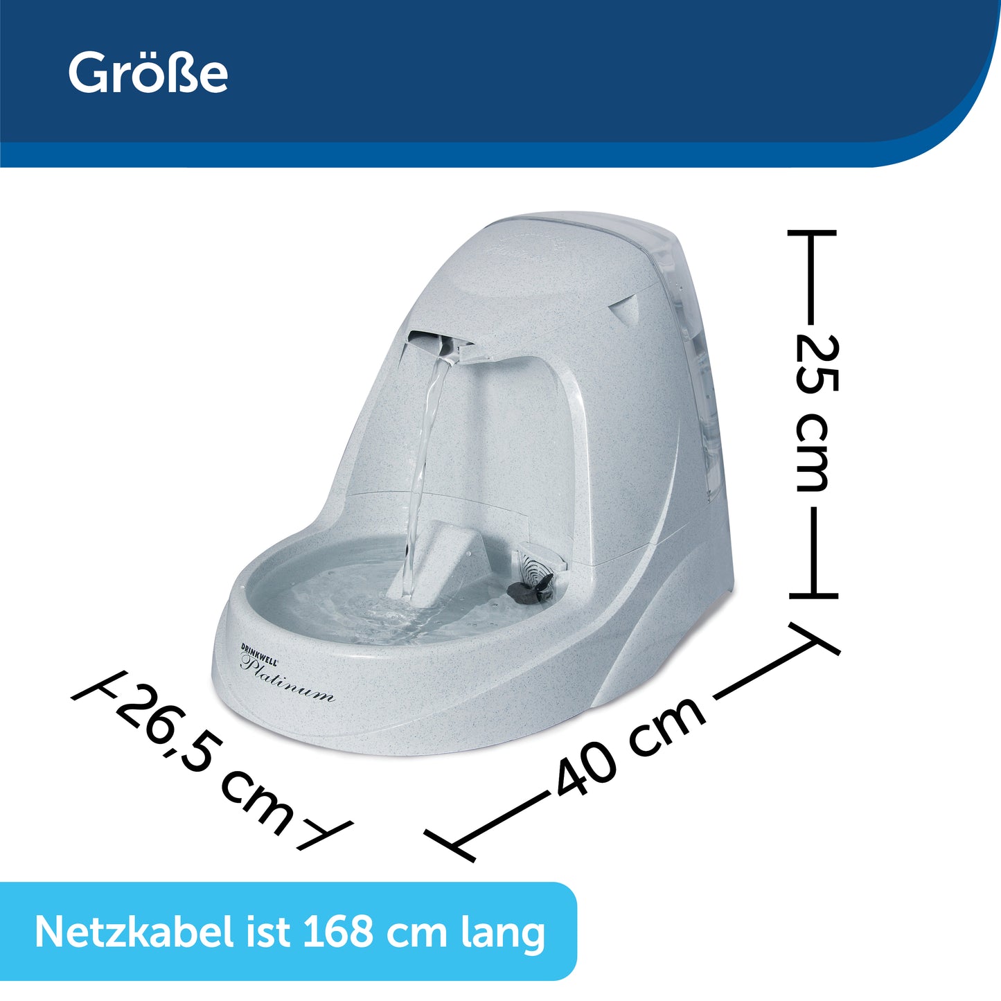 Pet fountain Drinkwell Platinum