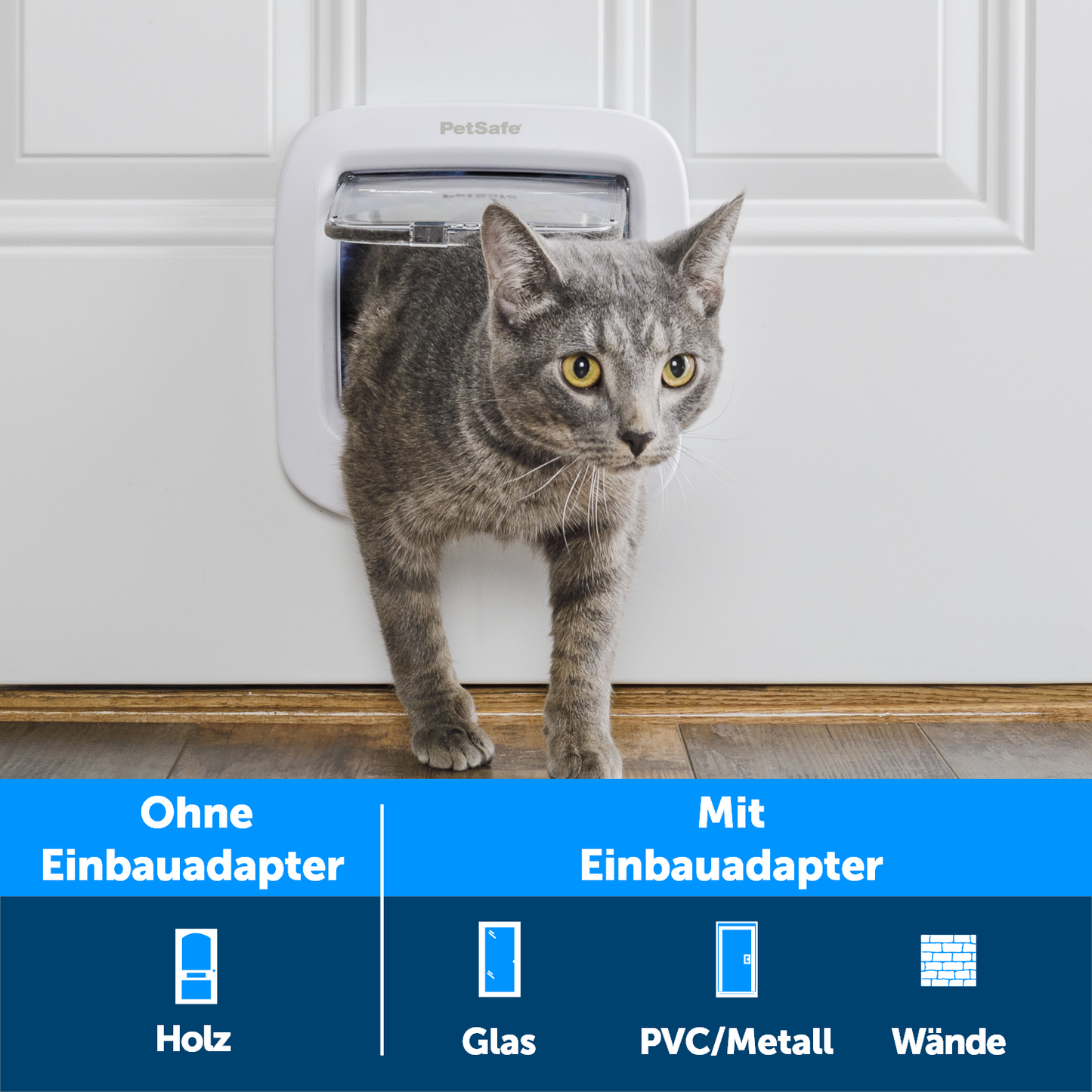 Cat door, 4-way function