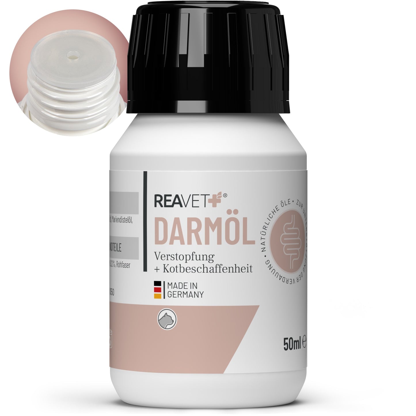 REAVET Darmöl für Katzen 50 ml – Verdauung & Darm