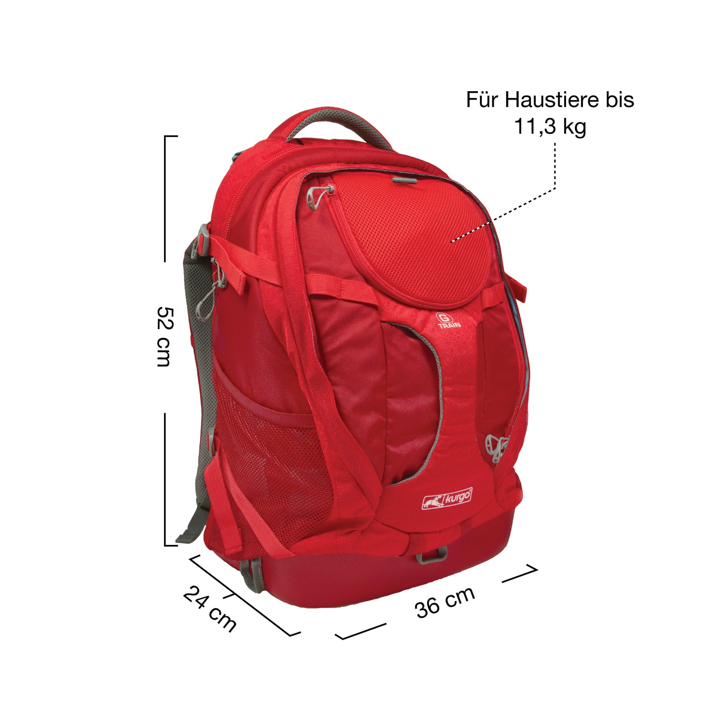 G-Train K9 Rucksack rot