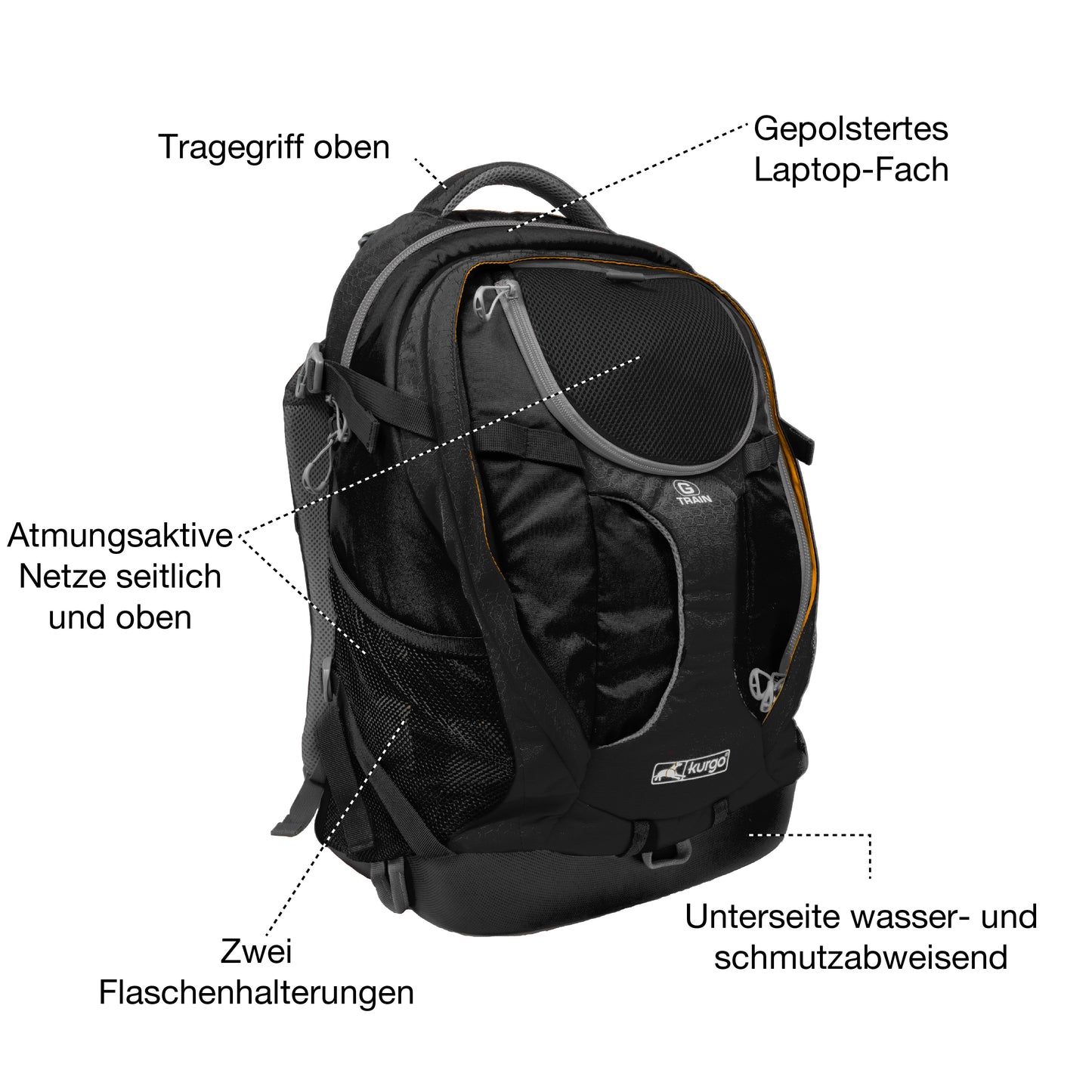 G-Train K9 Rucksack schwarz