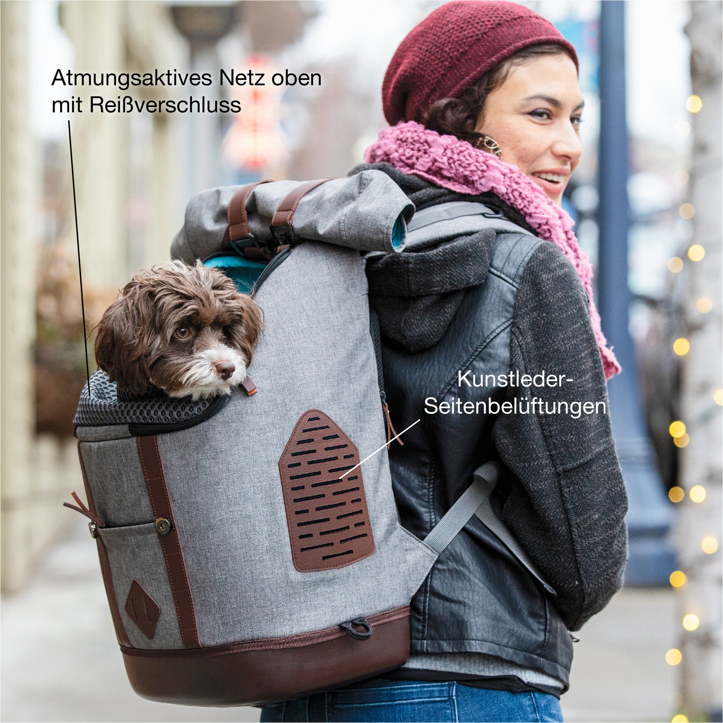 K9 Rucksack grau