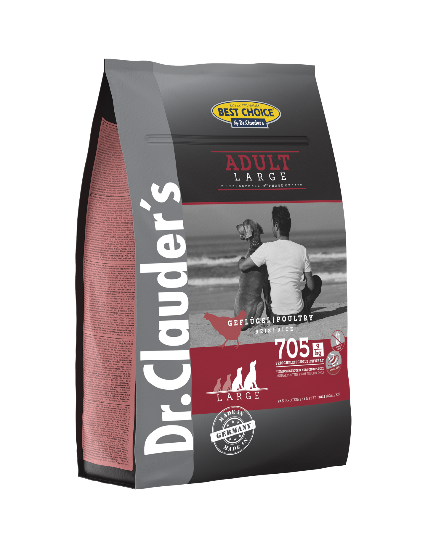 Dr. Clauder`s Best Choice Adult Large Breed 4 Kg - Trockenfutter für große Hunde