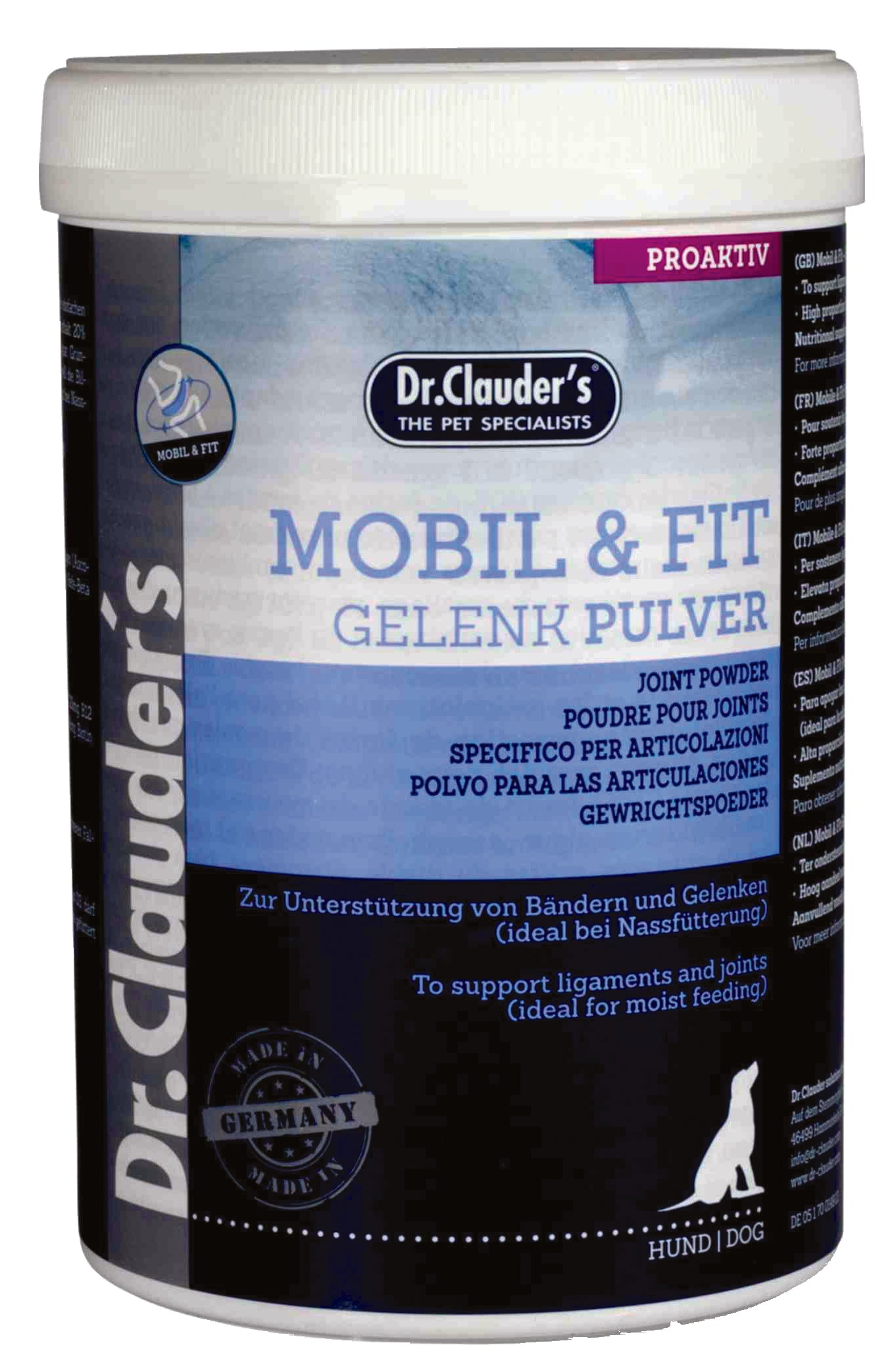 Dr. Clauder’s Mobil & Fit Gelenk Pulver für Hunde – 500 g