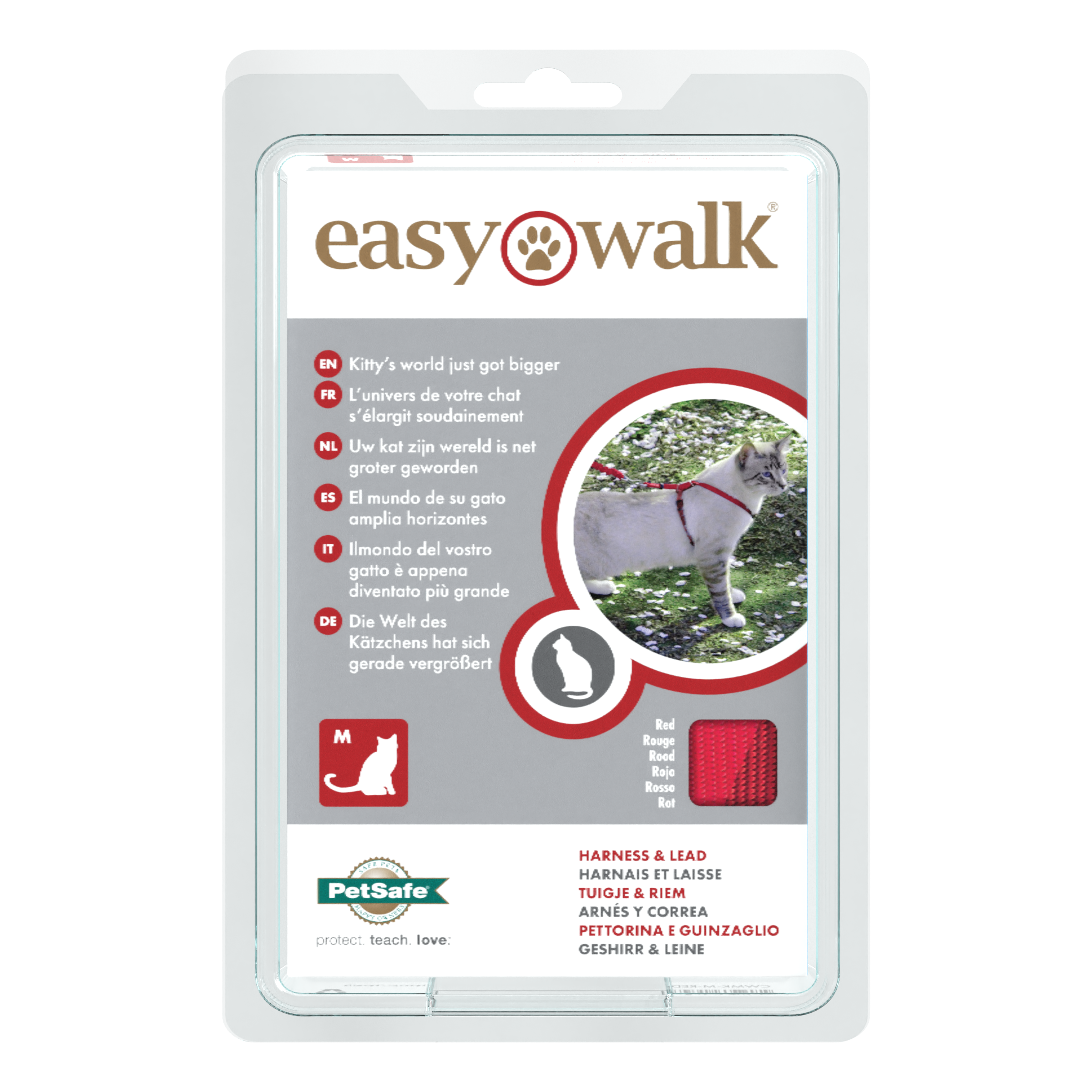 Cat set Easy Walk red S