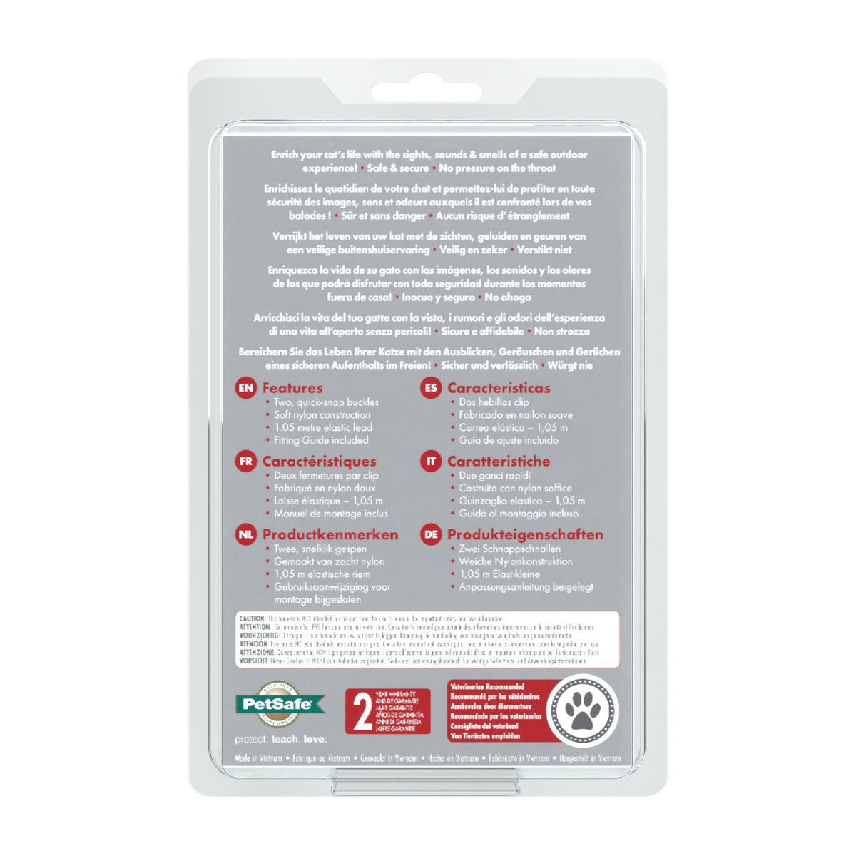 Cat set Easy Walk red S