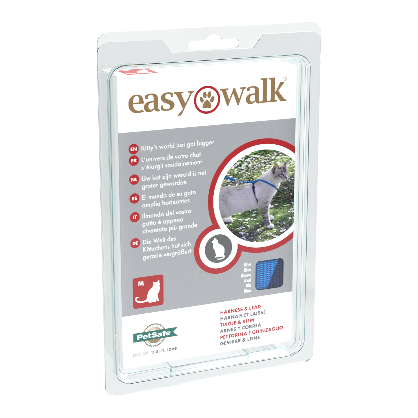 Cat set Easy Walk blue S/M/L