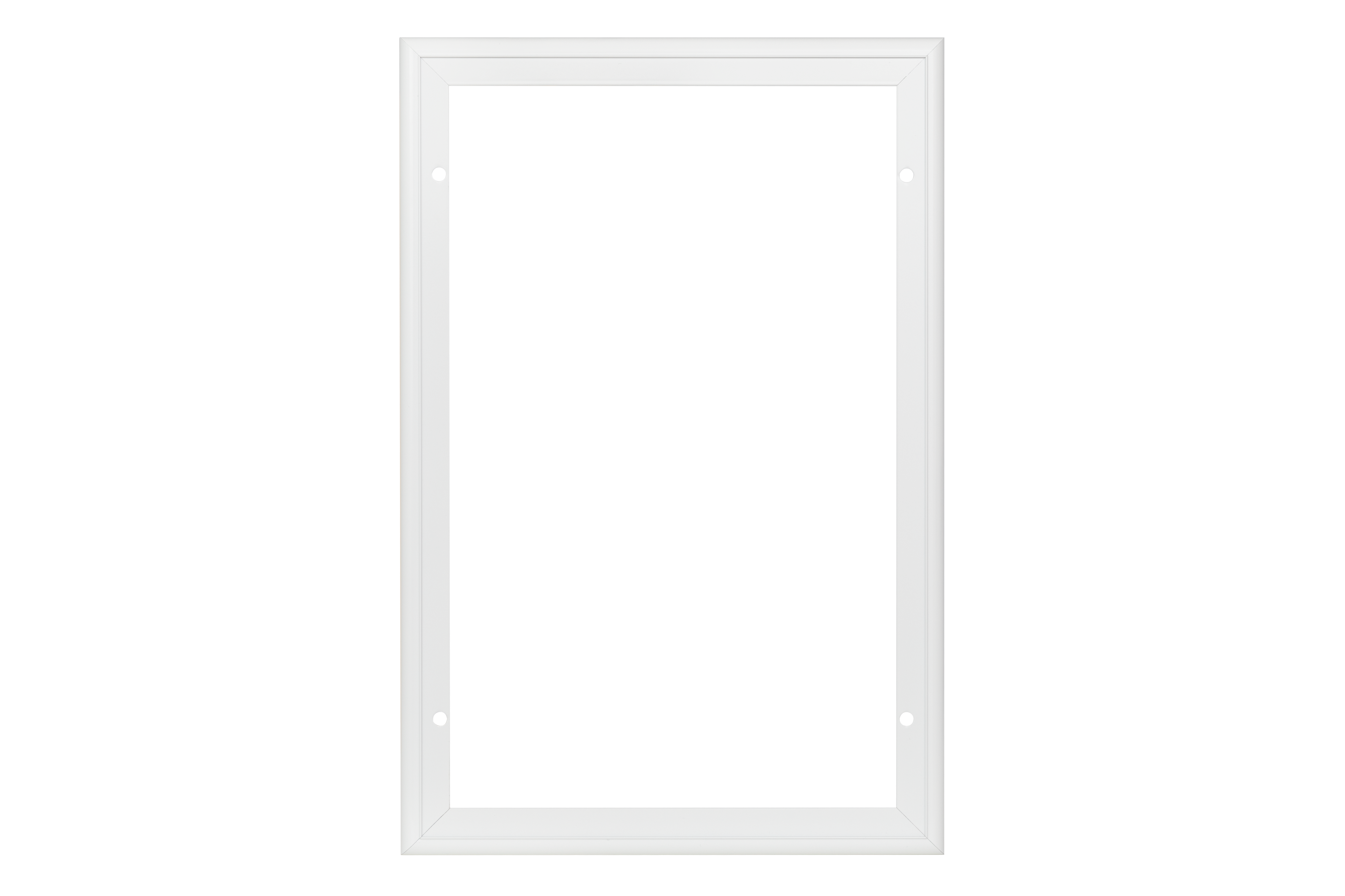 Installation adapter for extreme weather dog flap white