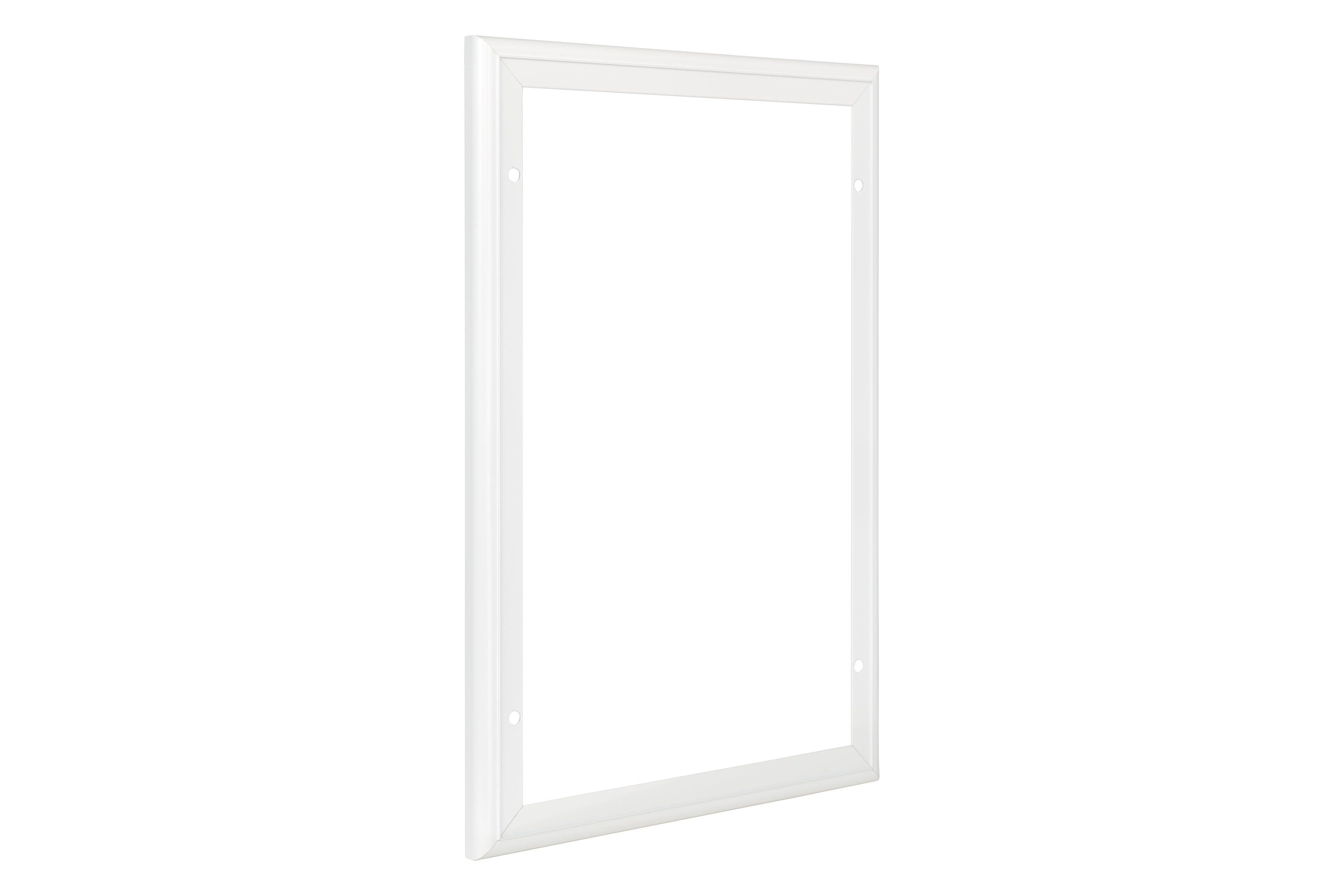 Installation adapter for extreme weather dog flap white