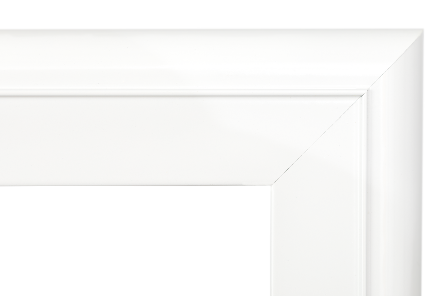 Installation adapter for extreme weather dog flap white