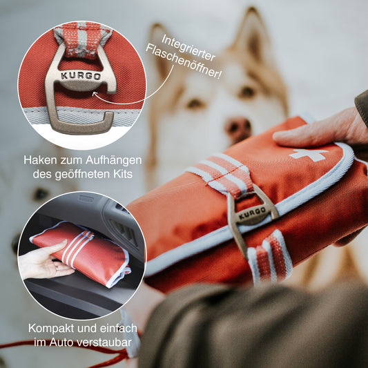 1. Animal aid kit, red