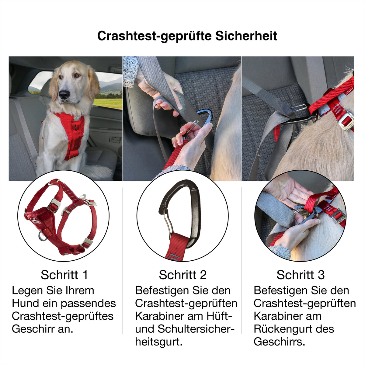 Tru-Fit Smart Geschirr inkl. Sitzgurte