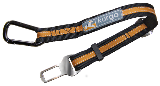 Car seat belt connector, orange