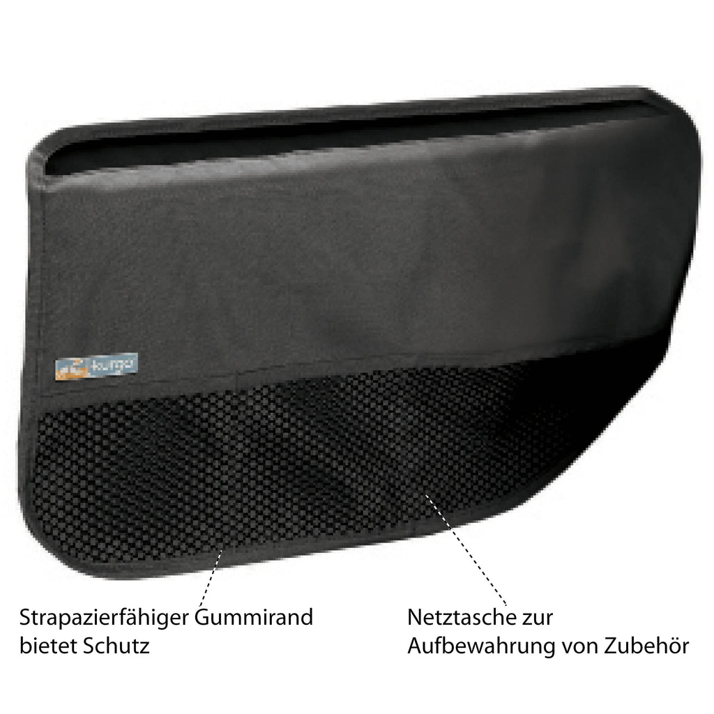 Autotürschoner schwarz/anthrazit & beige