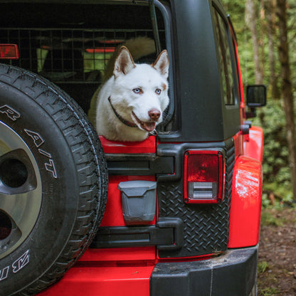 Tailgate trash can gray