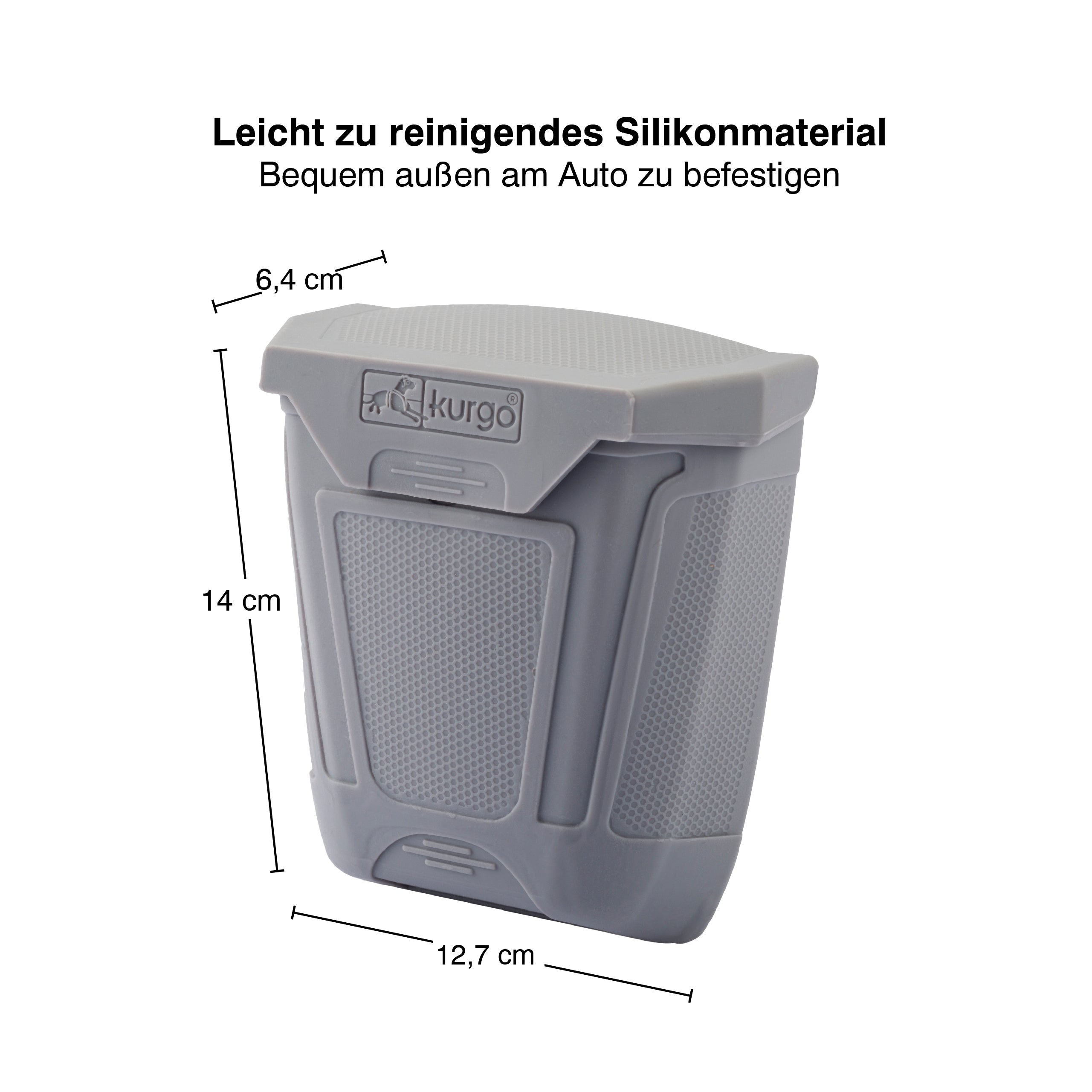 Tailgate trash can gray