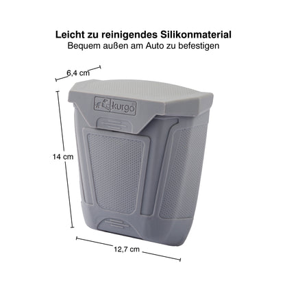 Tailgate trash can gray