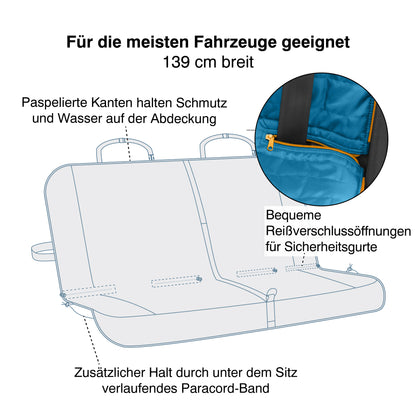 Loft back seat car seat cover blue