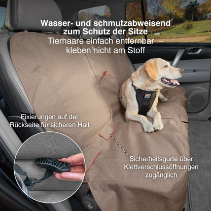Rear seat protector, gray
