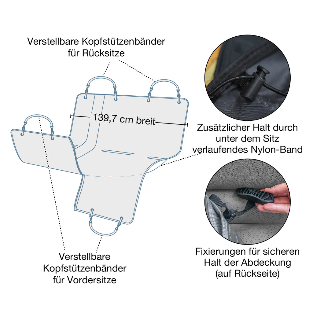 Autoschondecke grau