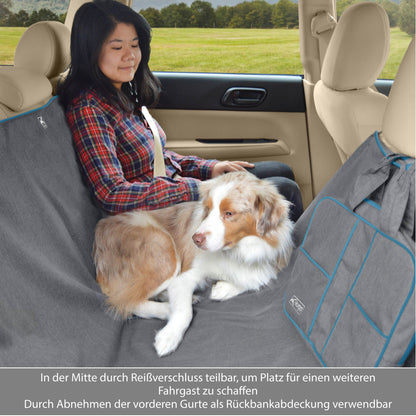 Gray car seat cover