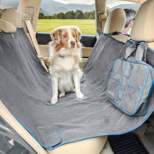 Gray car seat cover