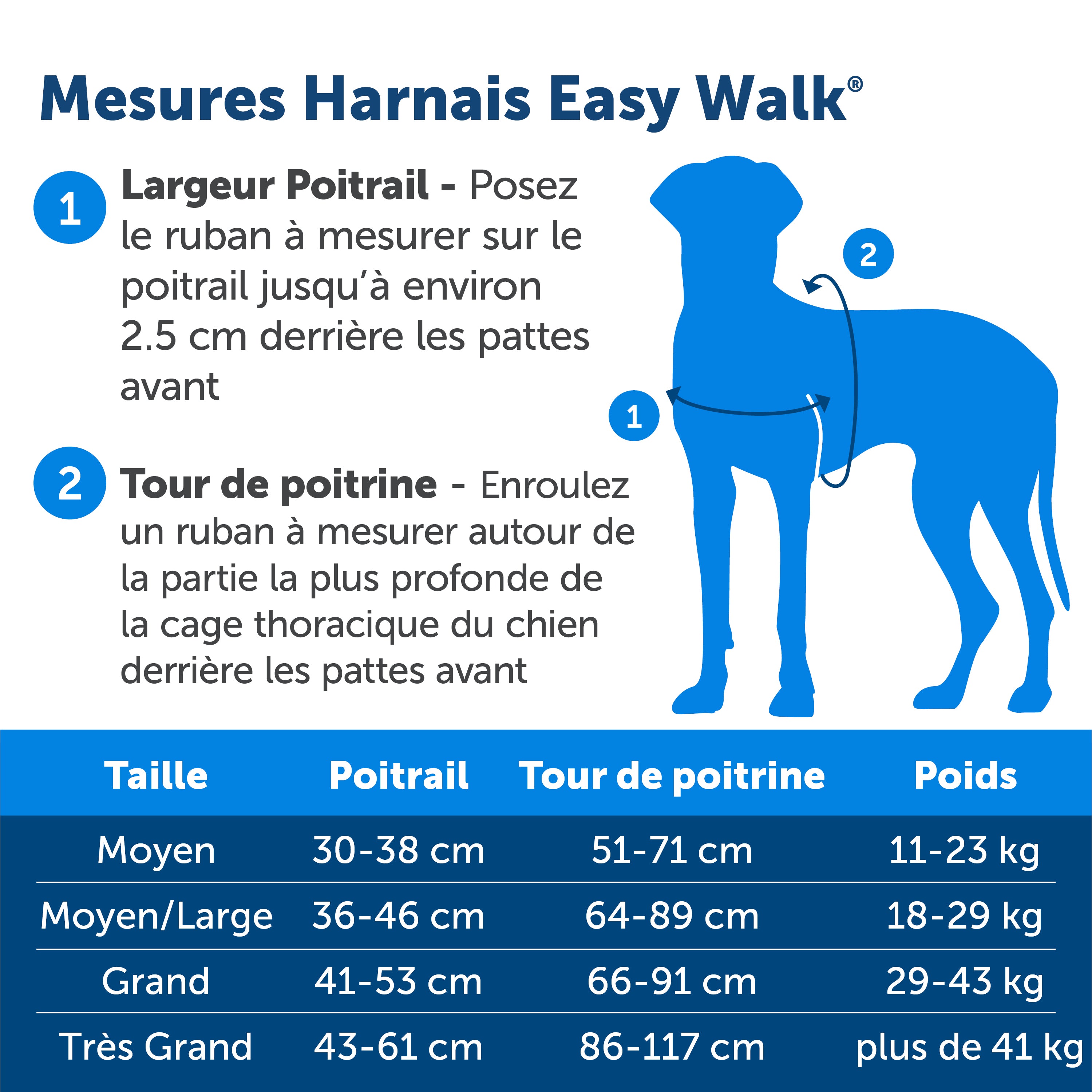 Easy Walk harness, L, black, 66-91 cm