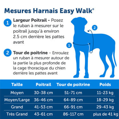 Easy Walk harness, L, black, 66-91 cm