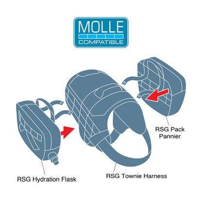 Drinking bag, blue 350ml