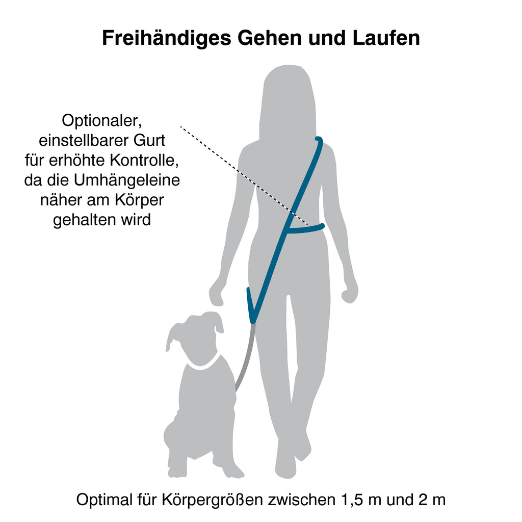 Kurgo RSG Sling Thing Schultergurt für Hundeleine – Freihand-Leinenführung