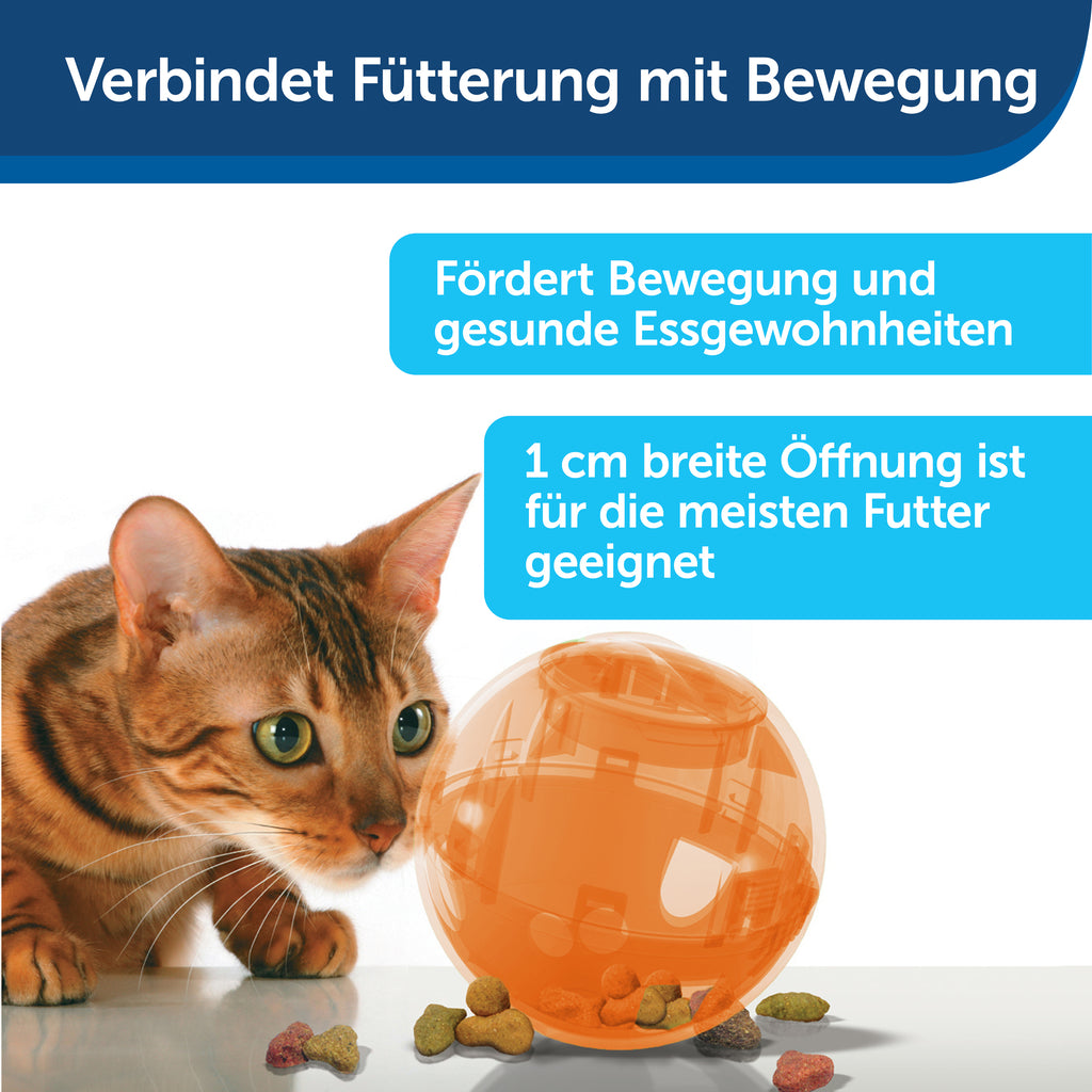 Futterball Slimcat orange/blau erhältlich