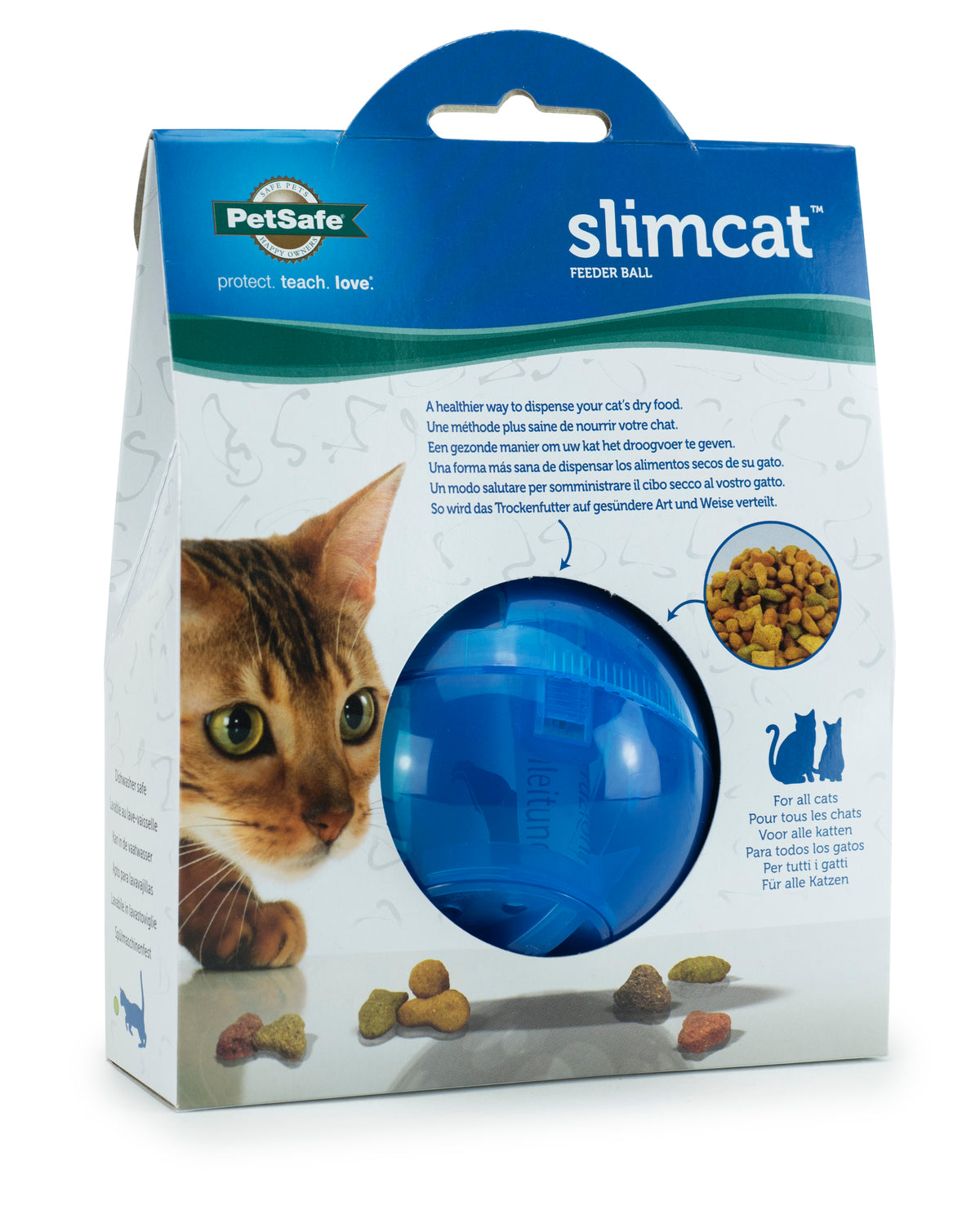 Futterball Slimcat orange/blau erhältlich