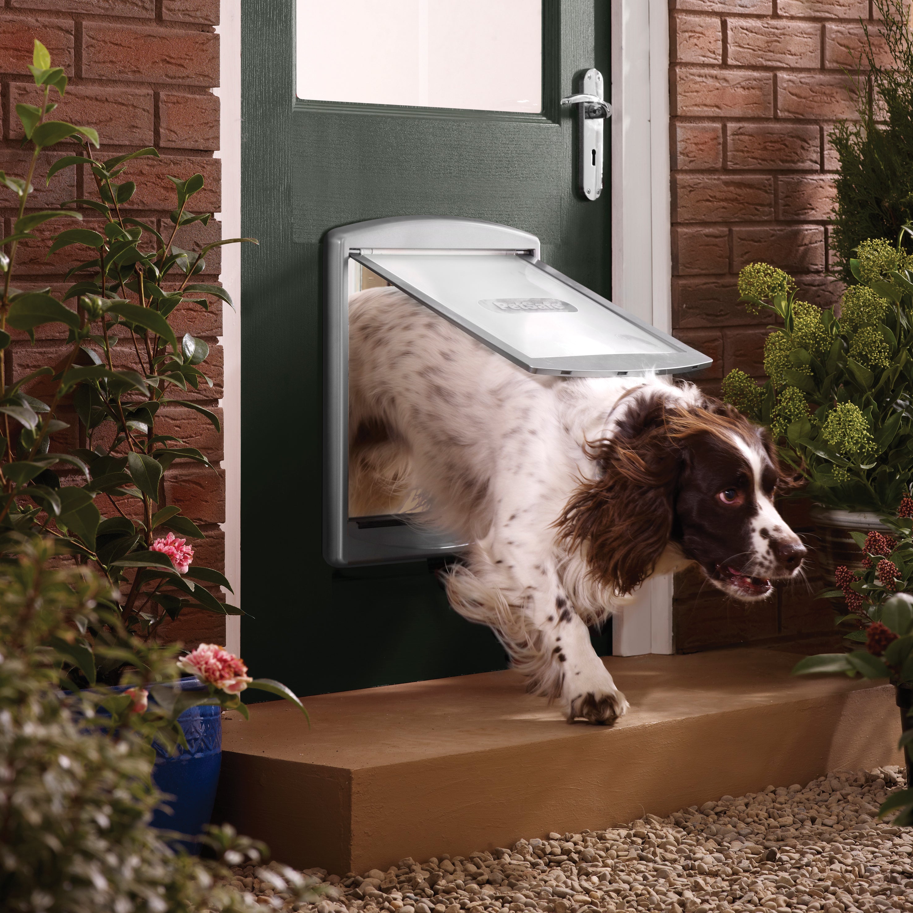 Dog door 2-way white (760)