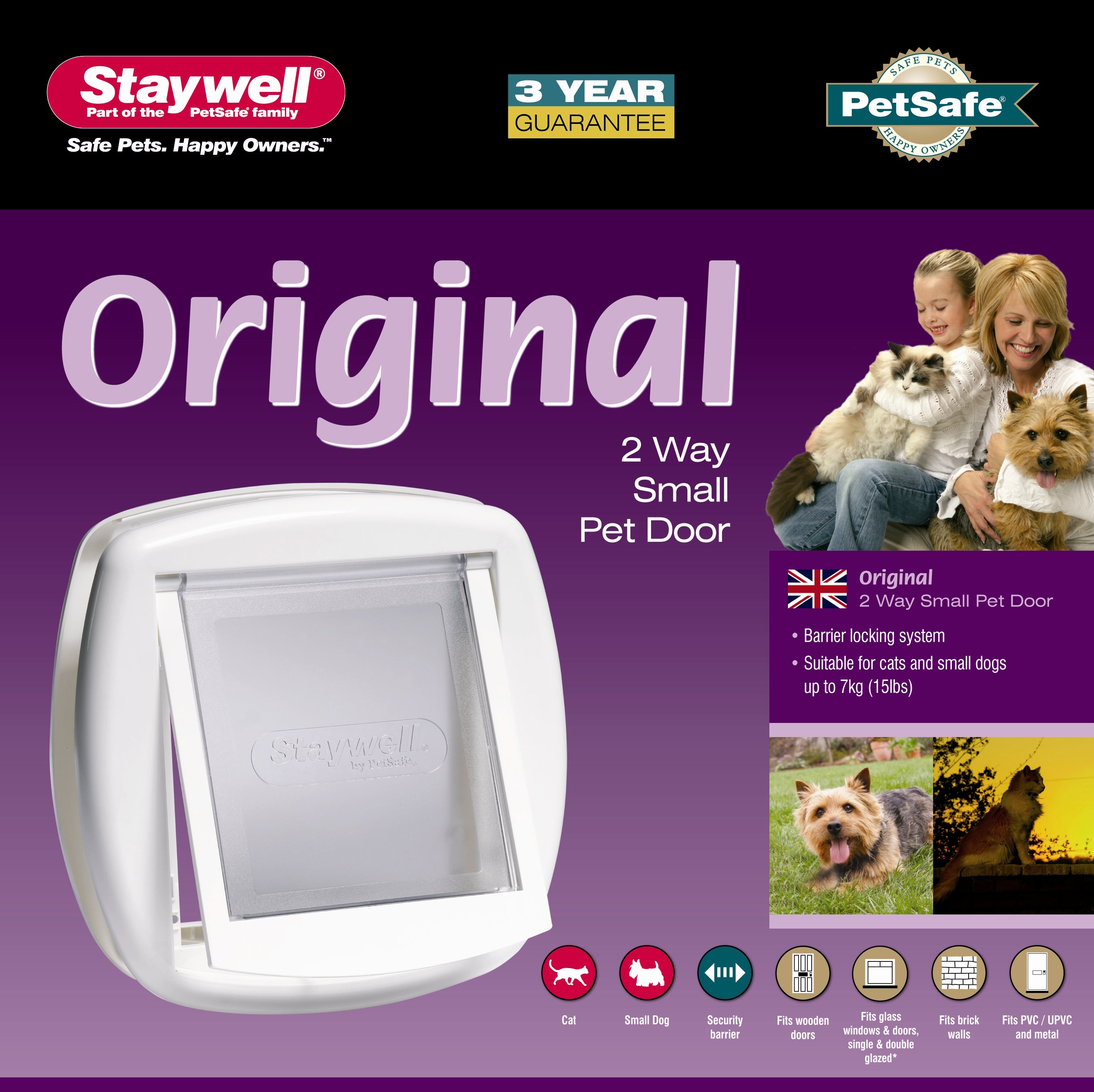 Cat door 2-way white (705)