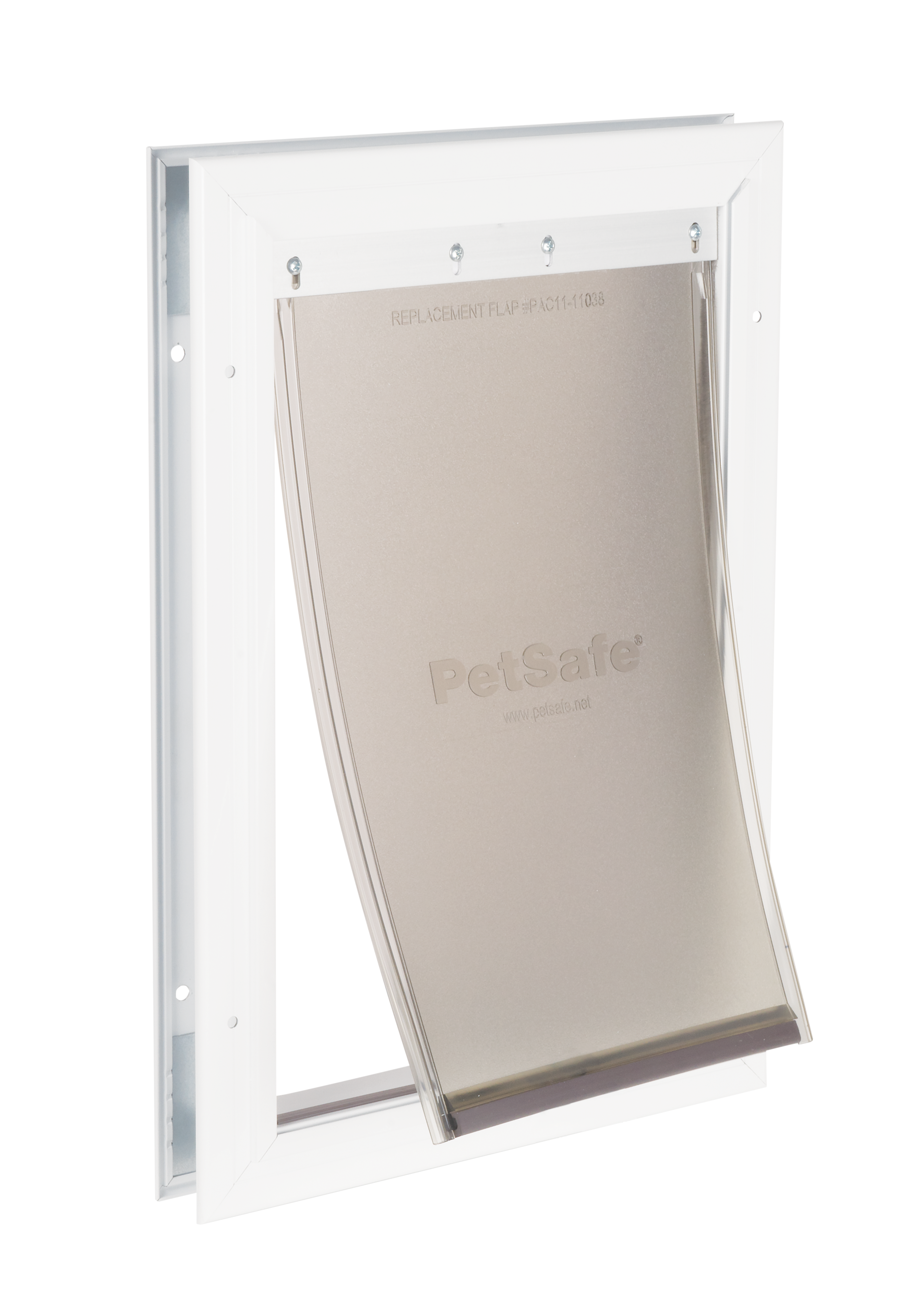 Aluminum dog door, S/M/L and XL white (640)