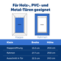 Hundetüre Alu, S/M/L und XL weiss (640)