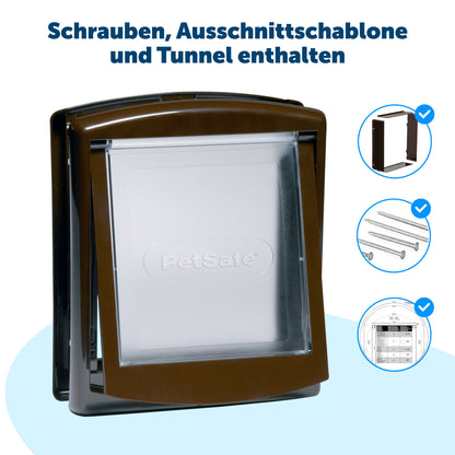 Dog door 2-way white (740)