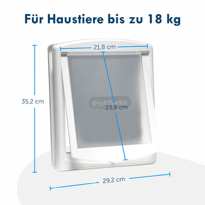 Dog door 2-way white (740)