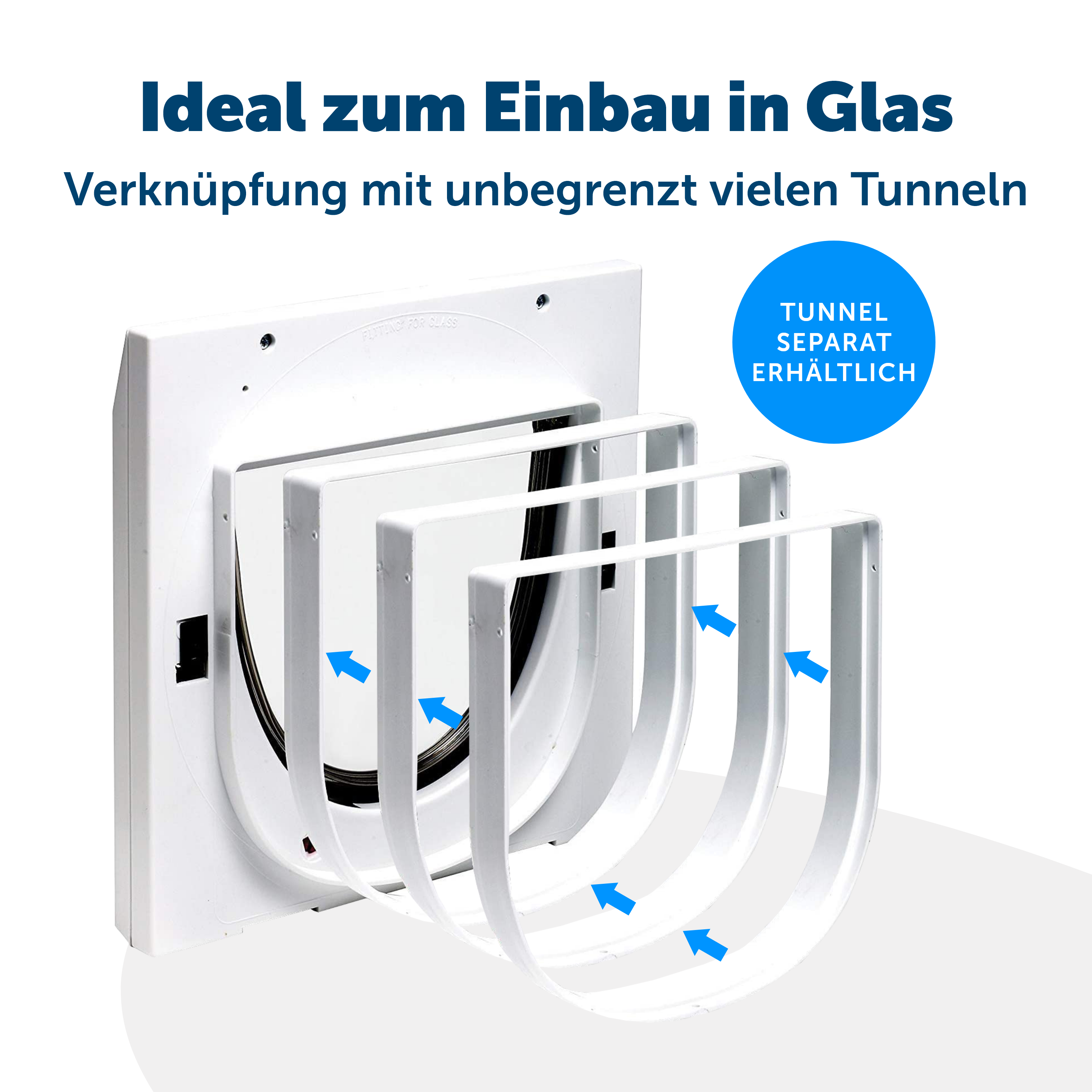 Cat door 4-way white (919)